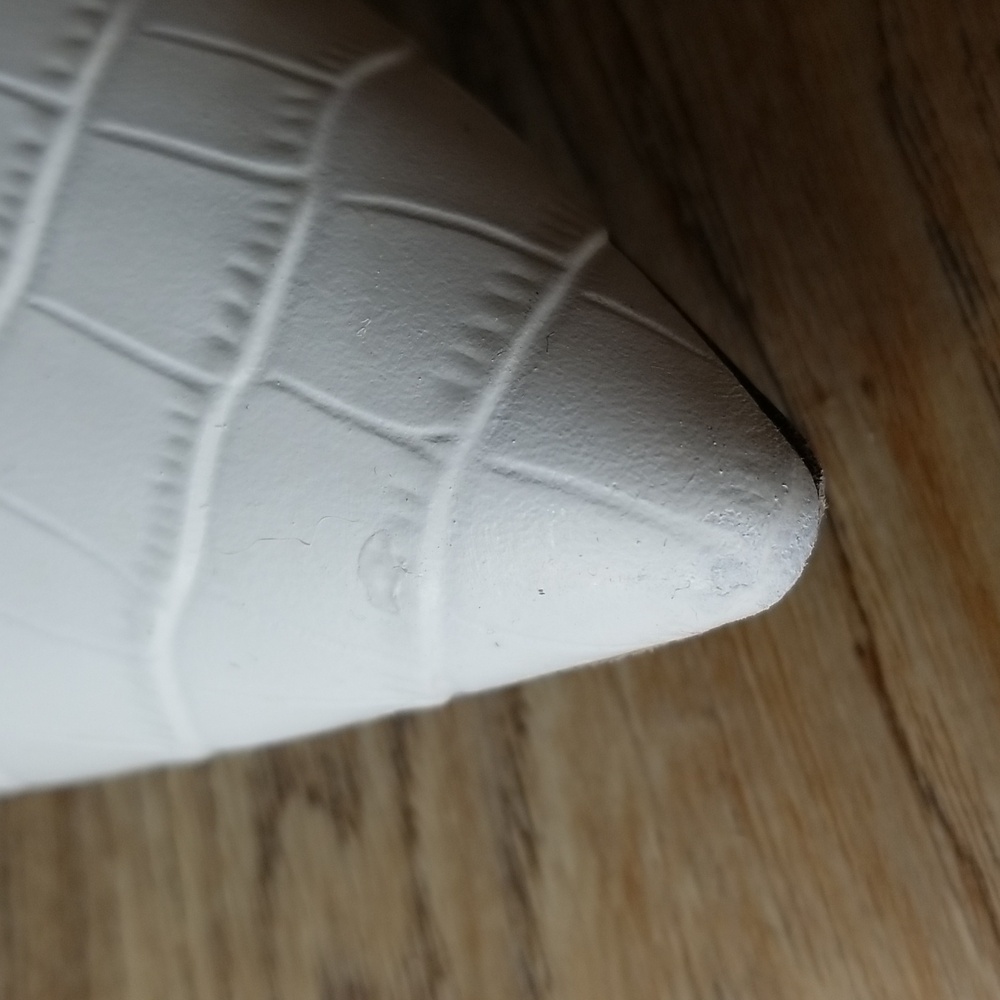 AD and Daughters Jemma Croc Embossed White Leather Slide In Mules Size 7 - Picture 6 of 10